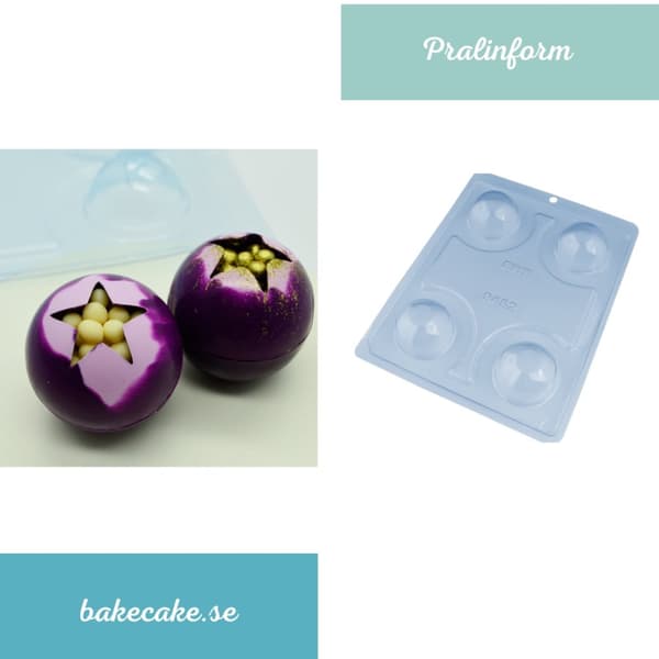 Pralinform Kupol Chokladform - BWB 9452 - Special 3 Part Mold