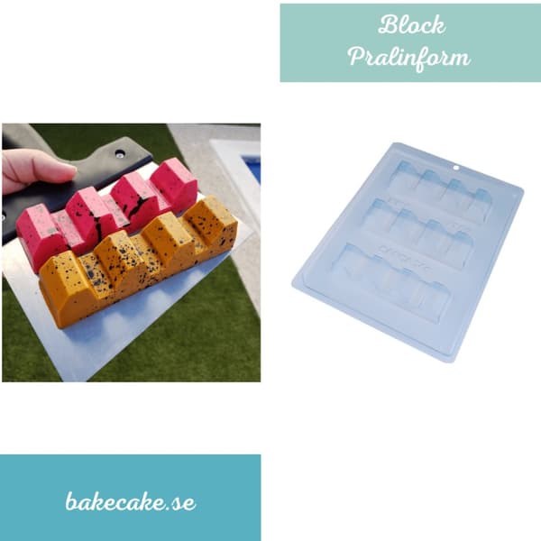 Pralinform Chokladbars - BWB 9769 - Special 3 Part Mold