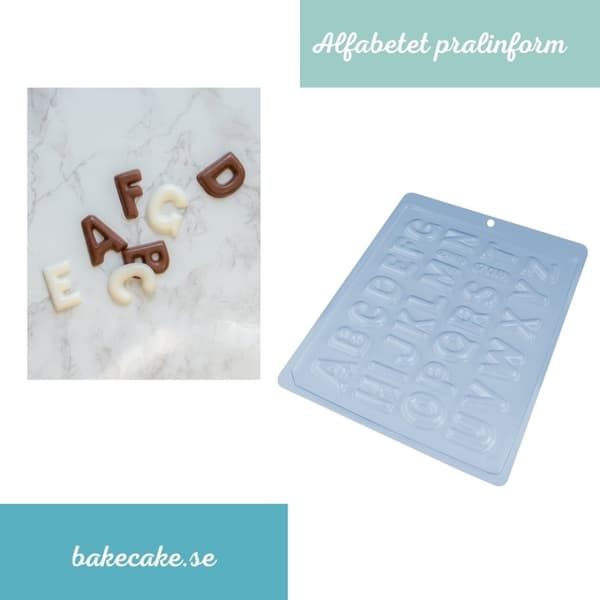 Pralinform Alfabetet Bokstäver 26st Chokladform - BWB 708