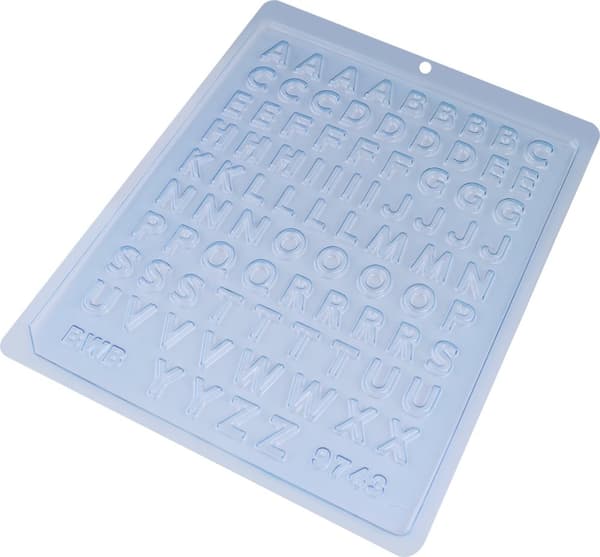 BWB Simple Mold - Mini Alfabeto 9743 - Pralinform Chokladform Alfabet