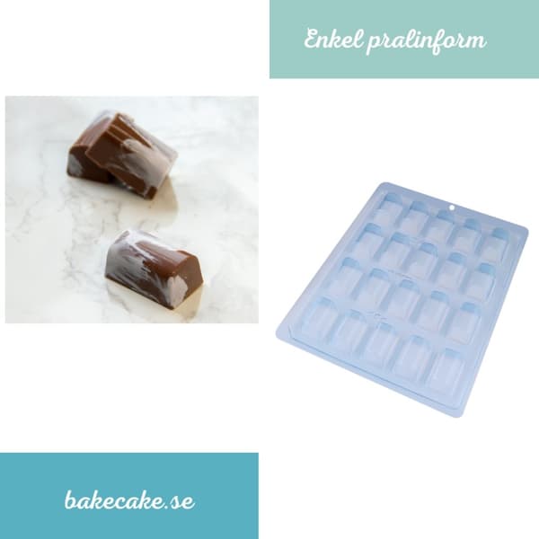 Pralinform Rektangel Chokladform - BWB 1344
