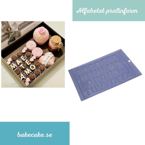 Pralinform Alfabet, Bokstäver - Chokladform - Porto Formas 119