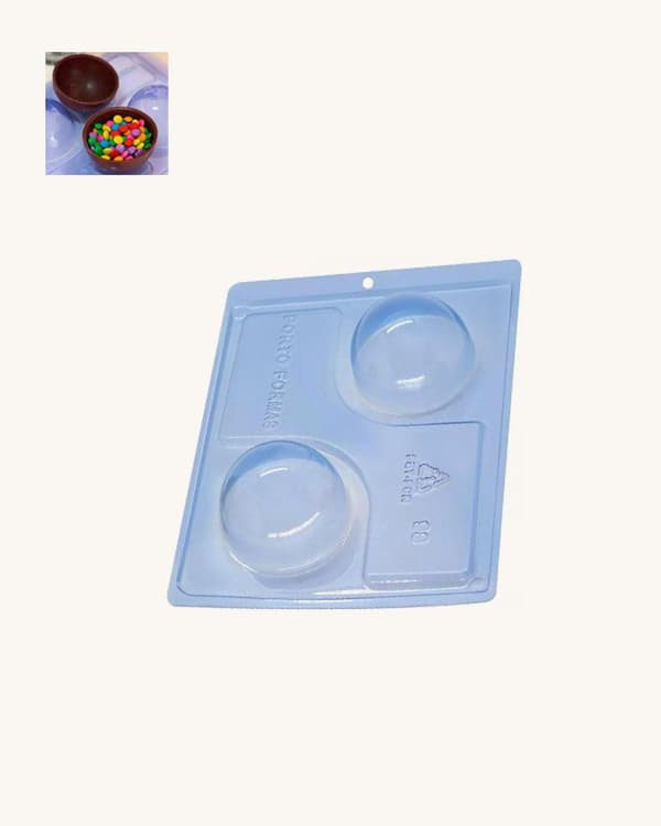 Pralinform Kupol, Dome - Chokladform - Porto Formas 98 - 3 Part Mold