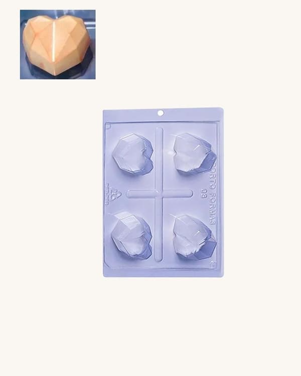 Pralinform Hjärta Diamant - Porto Formas 03 - Special 3 Part Mold