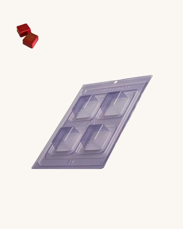 Pralinform Fyrkant Chokladform - Porto Formas 28 - Special 3 Part Mold