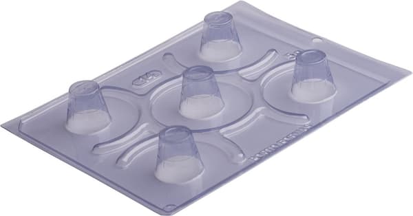 Pralinform Kopp Kupol - Chokladform - Porto Formas 14 - Special 3 Part Mold