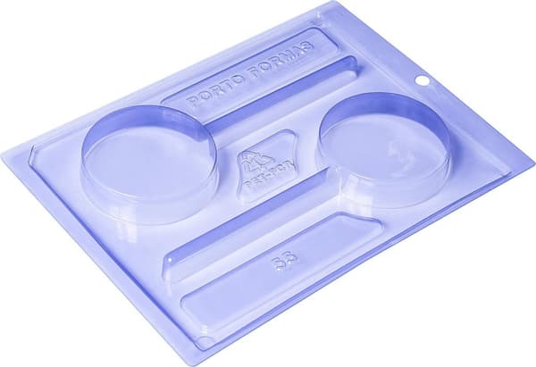 Pralinform Klubba Chokladform - Porto Formas 55 - Special 3 Part Mold