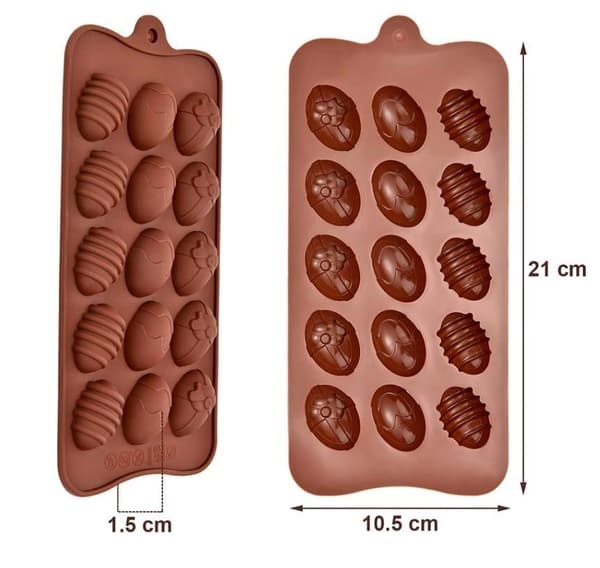 Små Ägg Påskägg Silikonform Chokladform Pralinform Form för Praliner