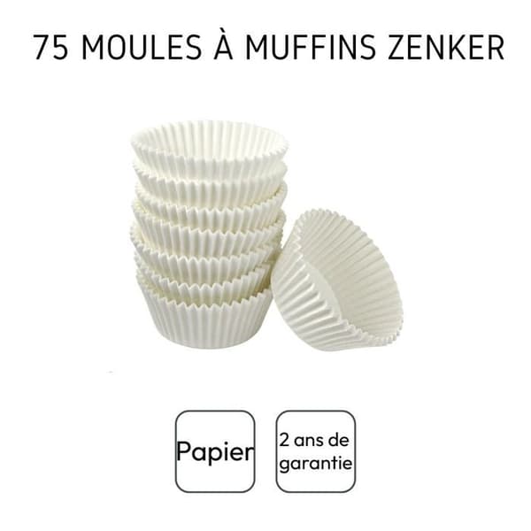 Parti av 75 pappersmuffinsformar 5 cm Zenker Smart Pastry