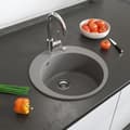 Miniatyrbild 4 av 6: Bergström rund granit diskbänk Ø 505mm sifon medföljer inbyggd diskho