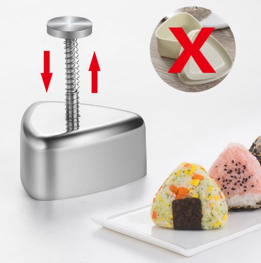 INF Sushiform i rustfritt stål Hjerteformet og trekantformet Model 2