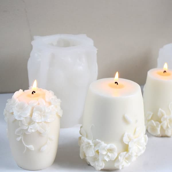 INF Liten Rattan Blomst Silikonform