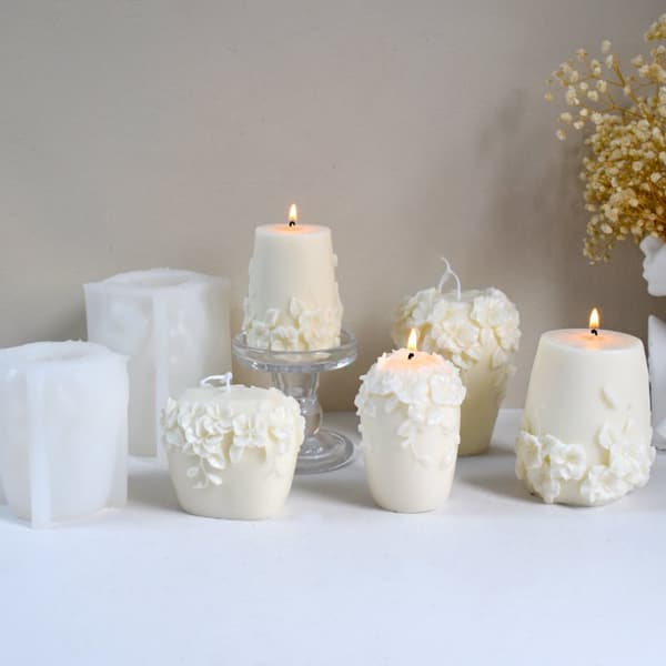 INF Liten Rattan Blomst Silikonform