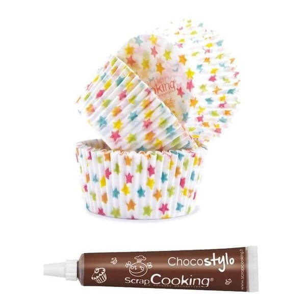 Stylo choklad + Muffinsformar Stjärnor