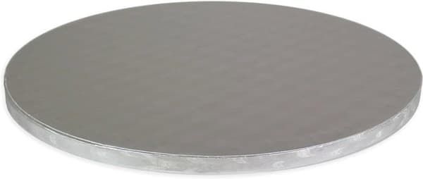 Pme Bakverksram - CBR844 - Tjock rund tårtstöd, plast, silver, 28 x 1,1000000000000001 x 28 cm