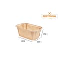 Miniatyrbild 2 av 3: Ecopack Form för miniplumcake i non-stick papper, resistent upp till 220C, Dimensioner 80 x 40 x 40 mm, 50 stycken