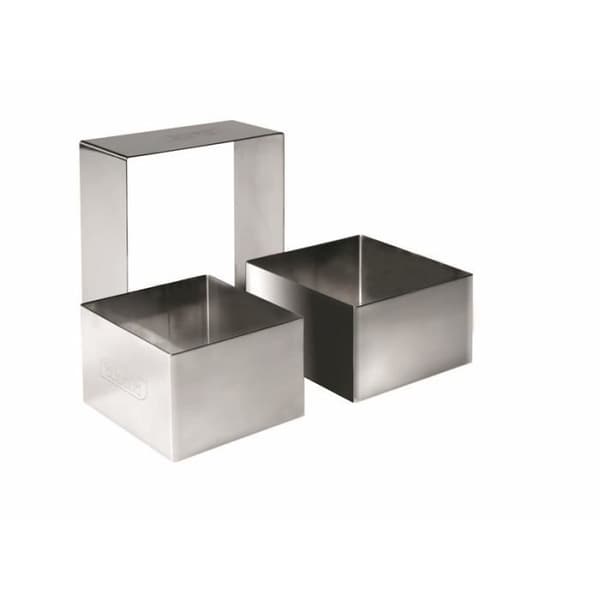 ROSTFRITT STÅL KAKSKÄRARHÖJD 4,5 CM - MÅTT 8 X 8 CM - TÄKER UGN OCH DISKMASKIN