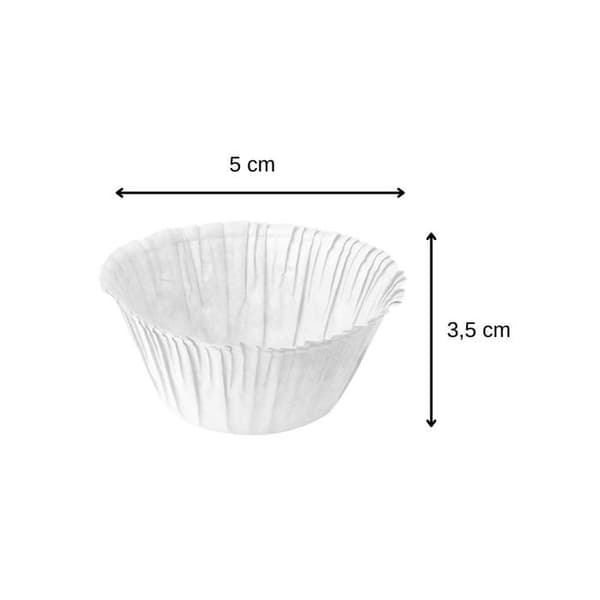 Muffinsformar - Zenker - 43954 - Vitt papper - Förpackning om 30 - Diameter 5 cm