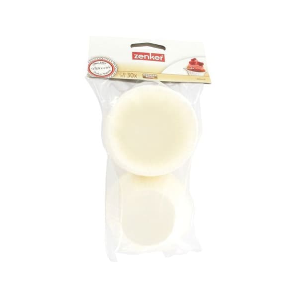 Muffinsformar - Zenker - 43954 - Vitt papper - Förpackning om 30 - Diameter 5 cm