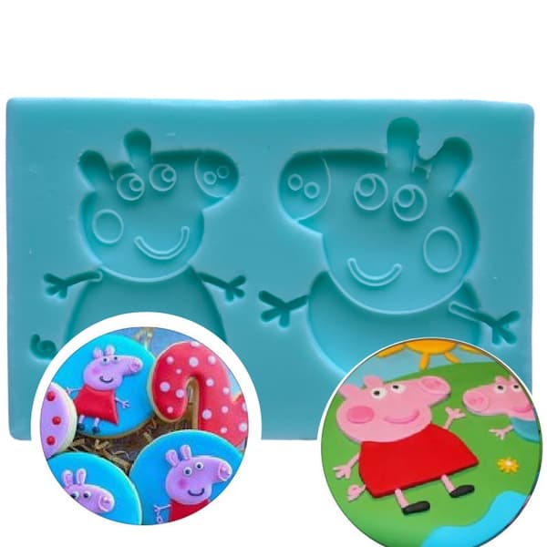 Greta Gris - Silikonform |  Peppa Pig silikonform