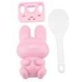 Miniatyrbild 5 av 10: 3st Livsmedelskvalitet PP Tecknad Kanin Modell Sushi Risform DIY Hantverk Onigiri Make Tool (Rosa)