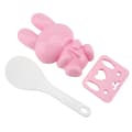 Miniatyrbild 2 av 10: 3st Livsmedelskvalitet PP Tecknad Kanin Modell Sushi Risform DIY Hantverk Onigiri Make Tool (Rosa)