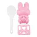 Miniatyrbild 1 av 10: 3st Livsmedelskvalitet PP Tecknad Kanin Modell Sushi Risform DIY Hantverk Onigiri Make Tool (Rosa)