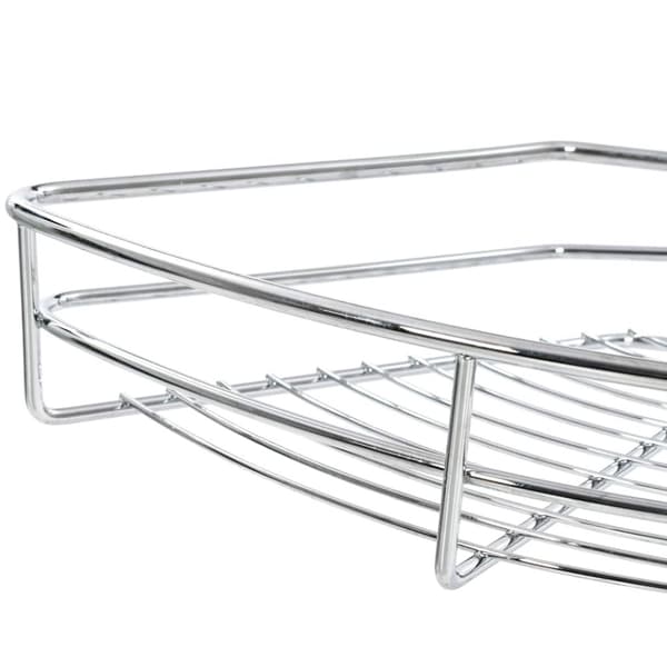 vidaXL køkkenkurv i trådnet 2 niveauer 180grader 75x38x80cm sølvfarvet