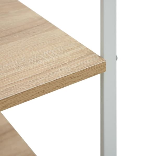 vidaXL Hylla för mikrovågsugn vit&ek 60x39,6x123 cm konstruerat trä