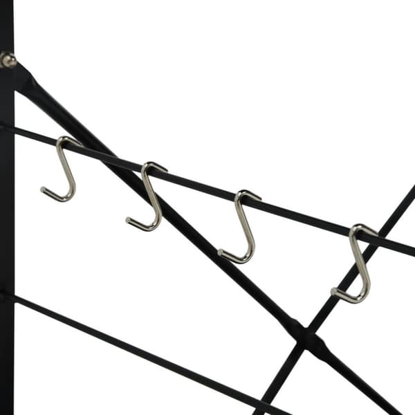 vidaXL Hylle til mikrobølgeovn svart 60x39,6x79,5 cm konstruert tre