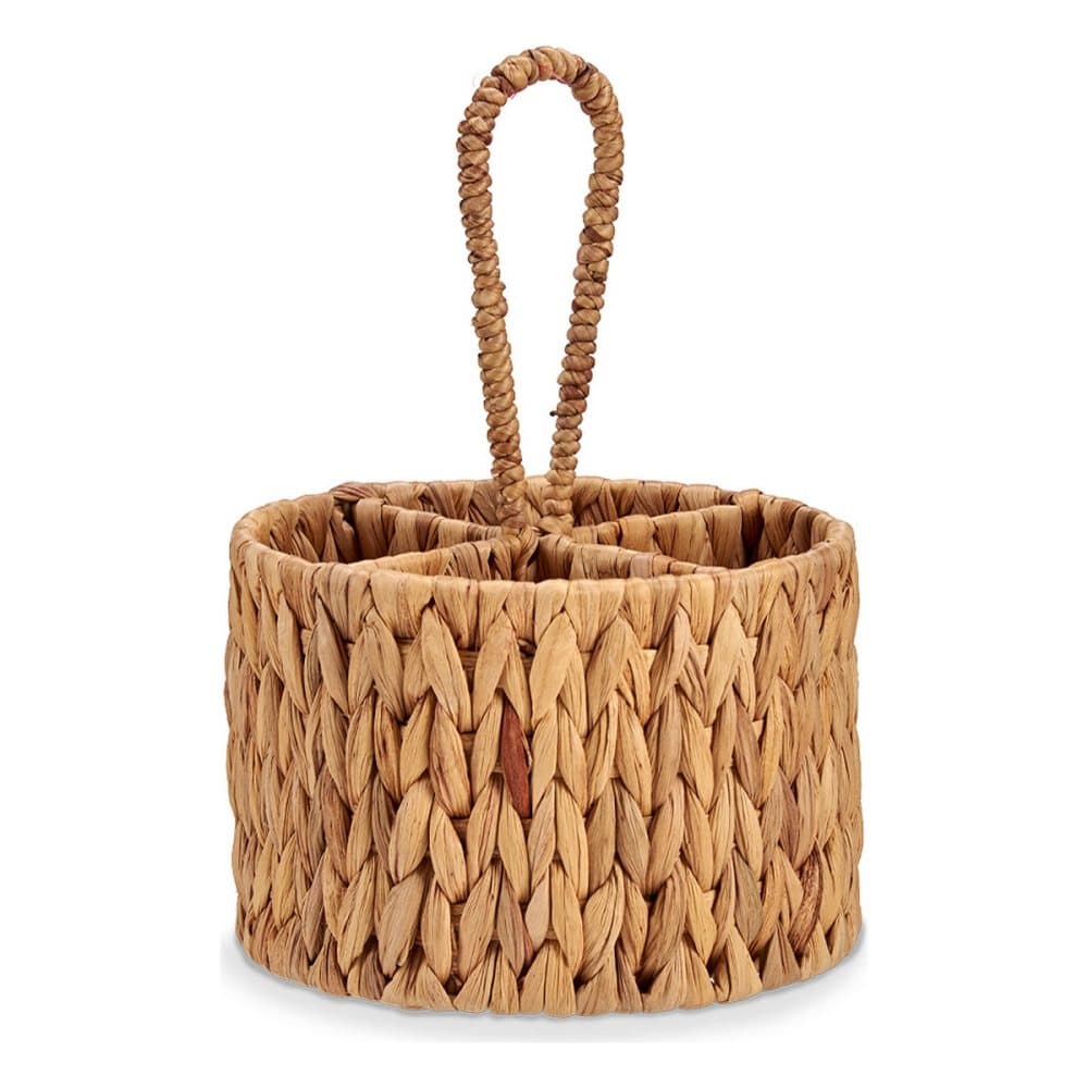 Besticks-sortering Metall Brun Vattenhyacint (20 x 30 x 20 cm)