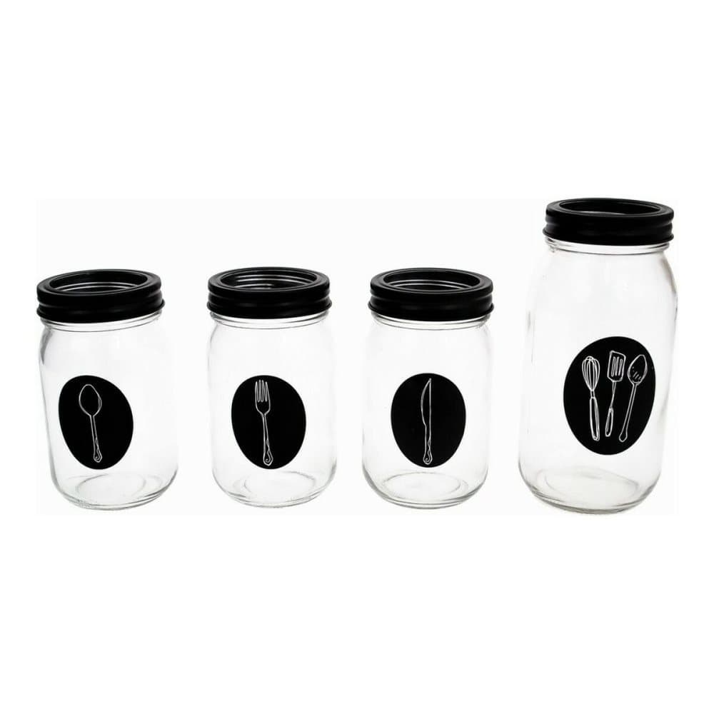 Besticks-sortering Metall Glas (4 pcs)