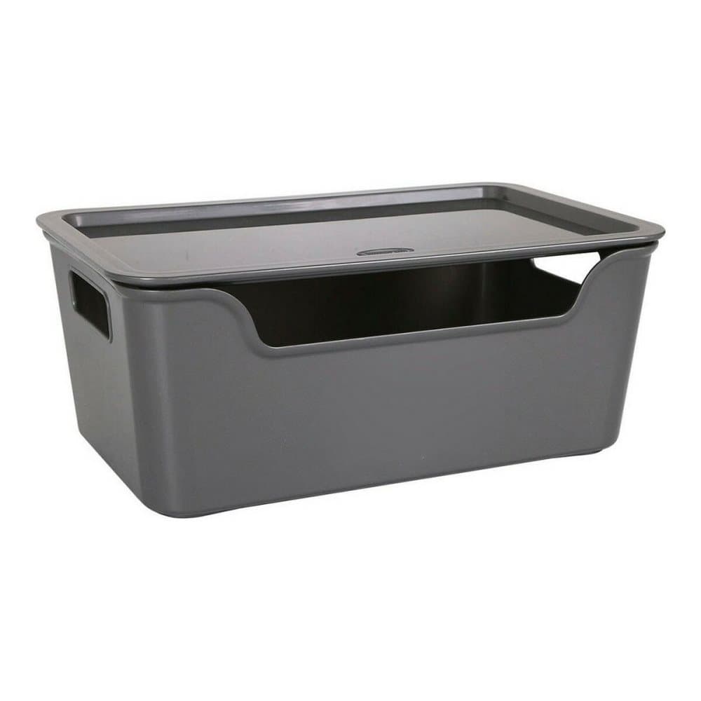 Förvaringslåda med lock Bella Vit (28 x 18 x 11 cm)