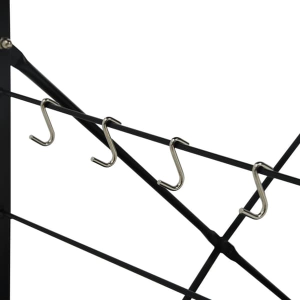 vidaXL Hylle til mikrobølgeovn svart eik 60x39,6x79,5cm konstruert tre