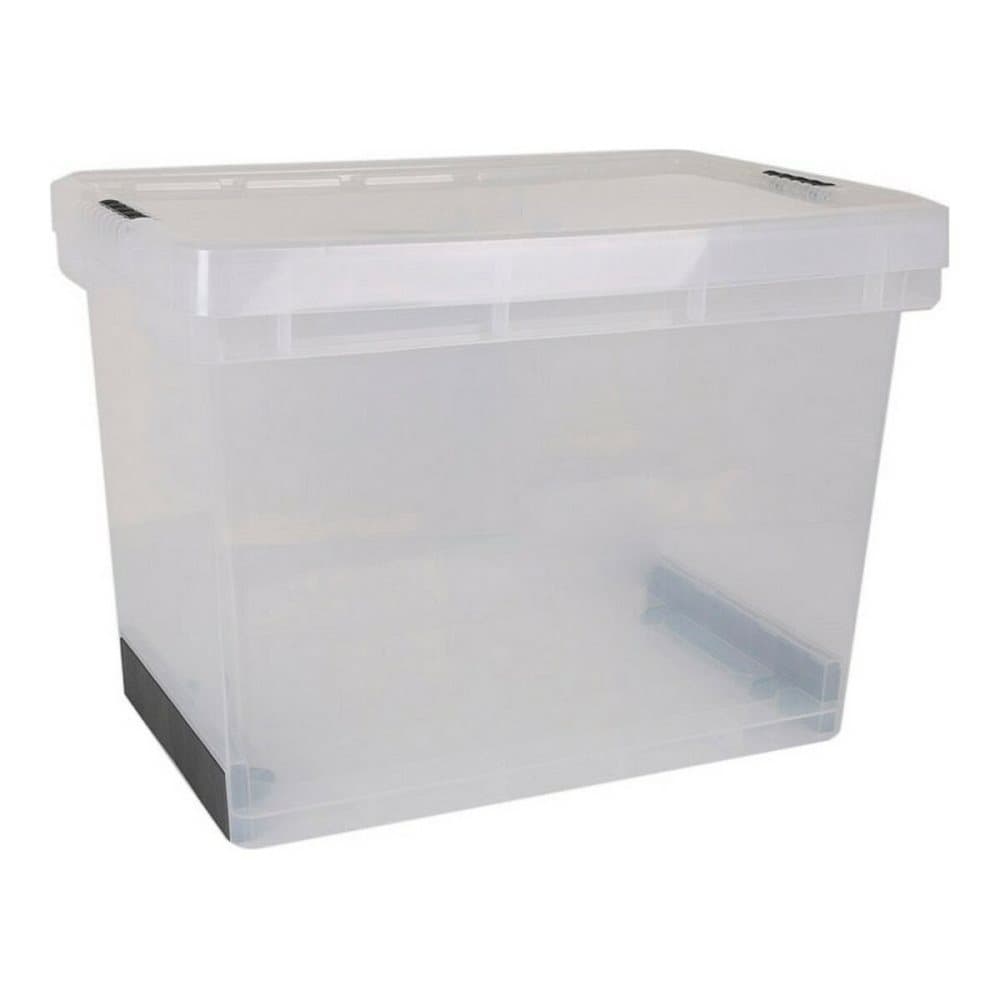 Förvaringslåda med lock Evolution Transparent (30 x 20 x 15 cm)