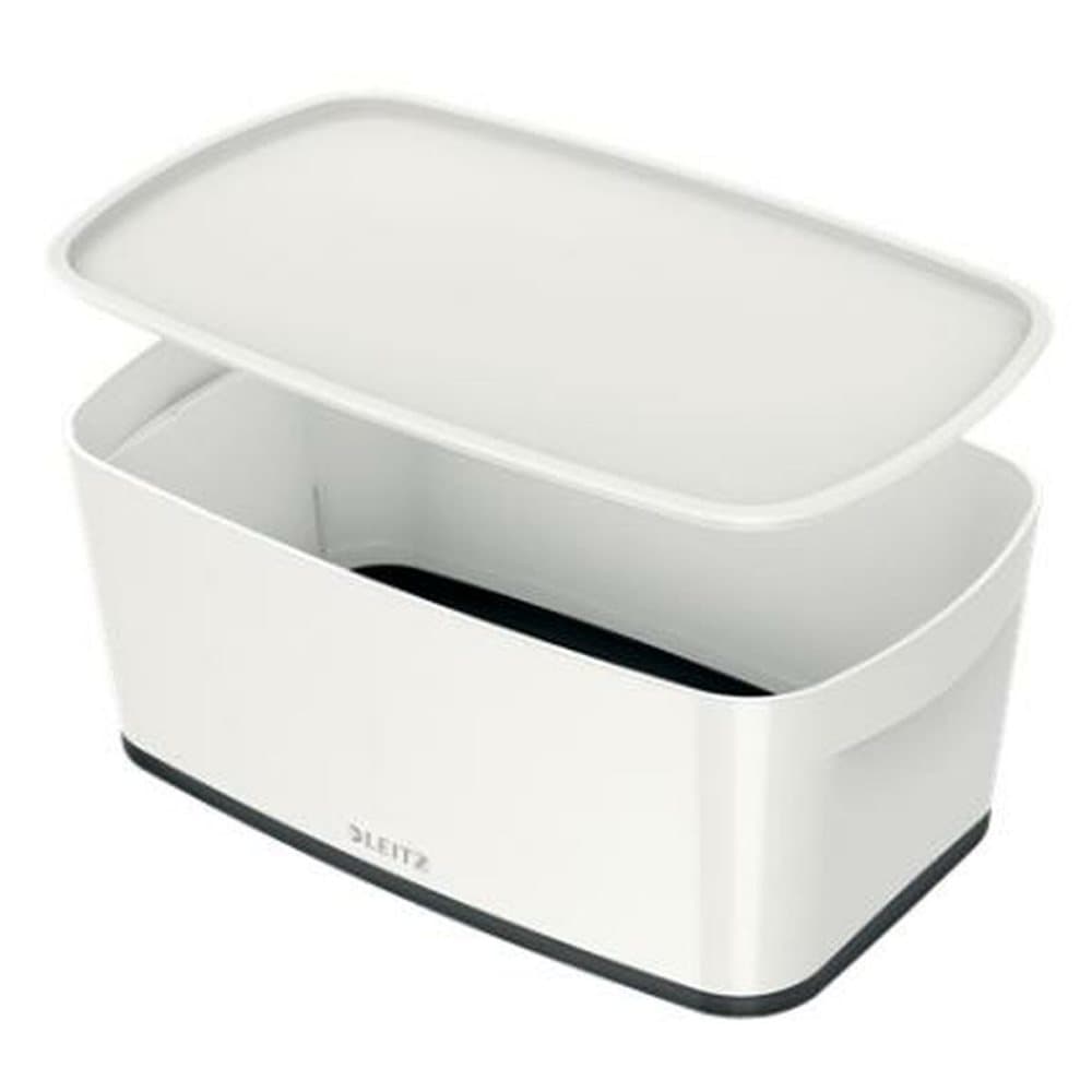 Förvaringslåda med lock Leitz MyBox WOW Svart Vit ABS (31,8 x 12,8 x 19,1 cm)