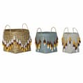 Miniatyrbild 1 av 3: Korg - set DKD Home Decor Multicolour Bambu Frans Boho 3 Delar