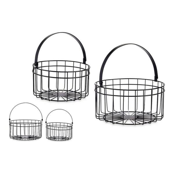 Korg Svart Metall 25 x 27 x 25 cm (2 pcs)