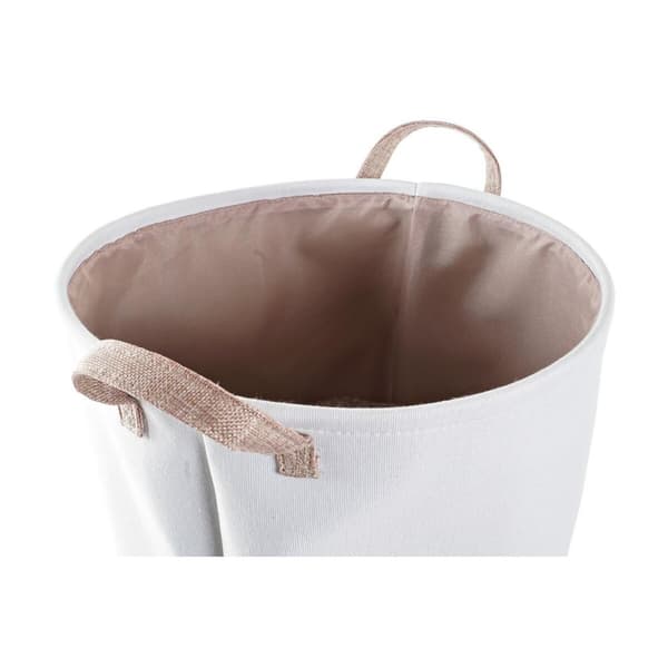 Tvättkorg DKD Home Decor Grå Rosa Polyester (39 x 39 x 41 cm) (2 antal)