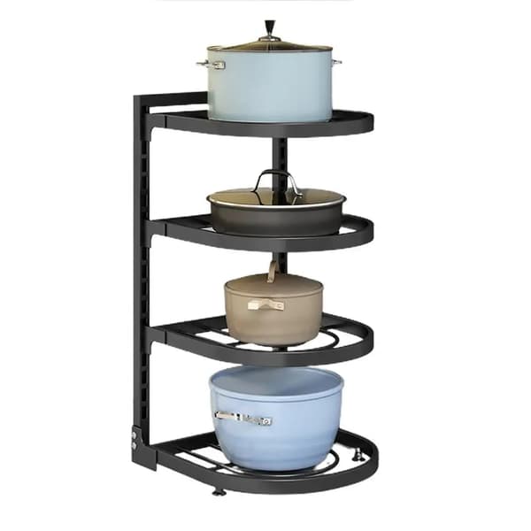 Pot Opbevaringshylde, Justerbare Hylder, Pladsbesparende Design,B