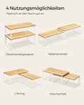 Miniatyrbillede 7 af 7: Køkkenarrangør-sæt af 2-ekspanderbart Stackable-Wolkwit-Naturel Beige
