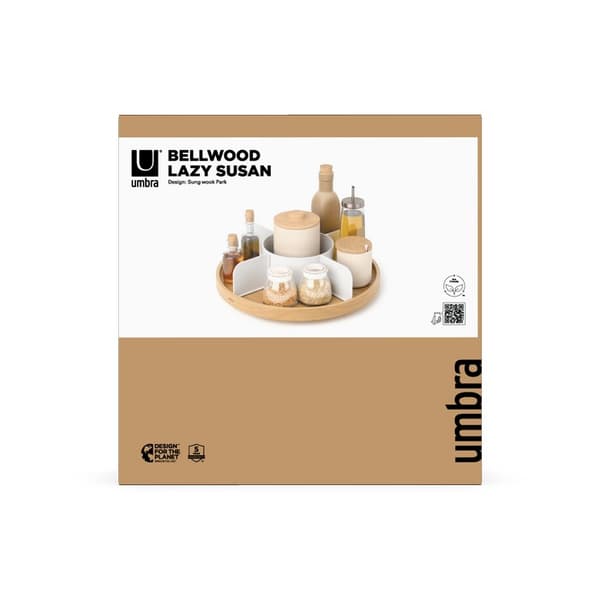 UMBRA-Pyöryvä organisaattori valkoinen/luonnollinen, BELLWOOD