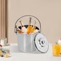 Miniatyrbild 5 av 5: Rostfritt Stål Hink, 12L Kapacitet, Livsmedelsklassat Material, Mångsidig för Kök Användning