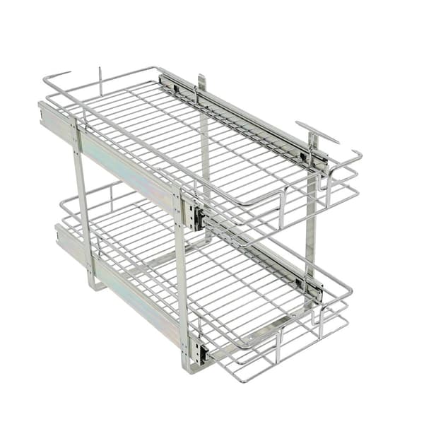 Utdragbar Kök Organizer, Justerbar Höjd, Hållbar Järn Konstruktion,12X22 tum
