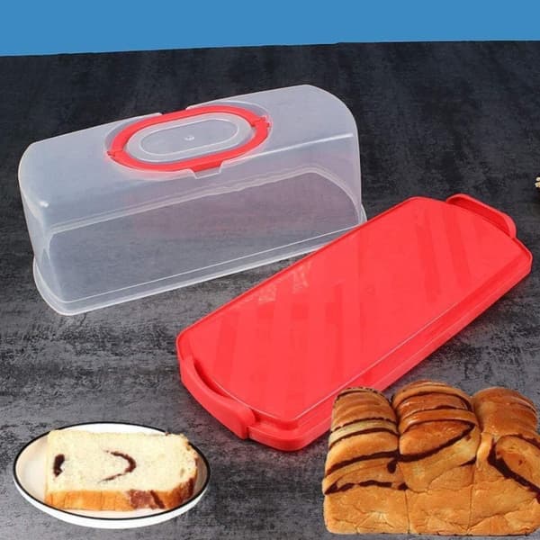 Rektangulär Brödkorg, Bärbar Design, Livsmedelsklassat Material, Ideal för Färskt Bröd