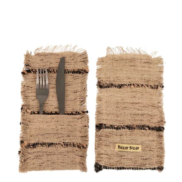 Oh My Gee Bestiks Holder - Beige Sort - Sæt af 4