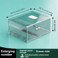 Miniatyrbild 2 av 2: BPA-fri stapelbar kylskåpslåda, ventilationsfönster, enkel organisering,awer Modell Plus Storlek-a