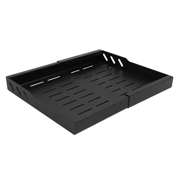 Utbyggbar låda, justerbar längd, smidig utdragningsdesign,svart