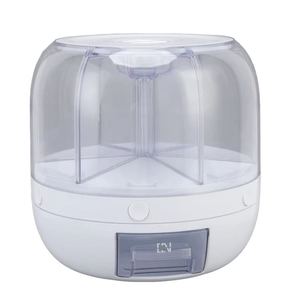 Korndispenser, 6 fack, insektsäker, hållbart material,A
