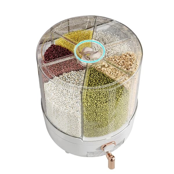 Risdispenser, 360-graders roterande bas, transparent visningsfönster,L